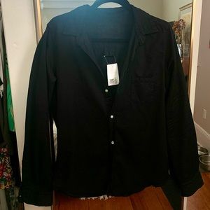 NWT Frank & Eileen ‘Barry’ blackout button down
